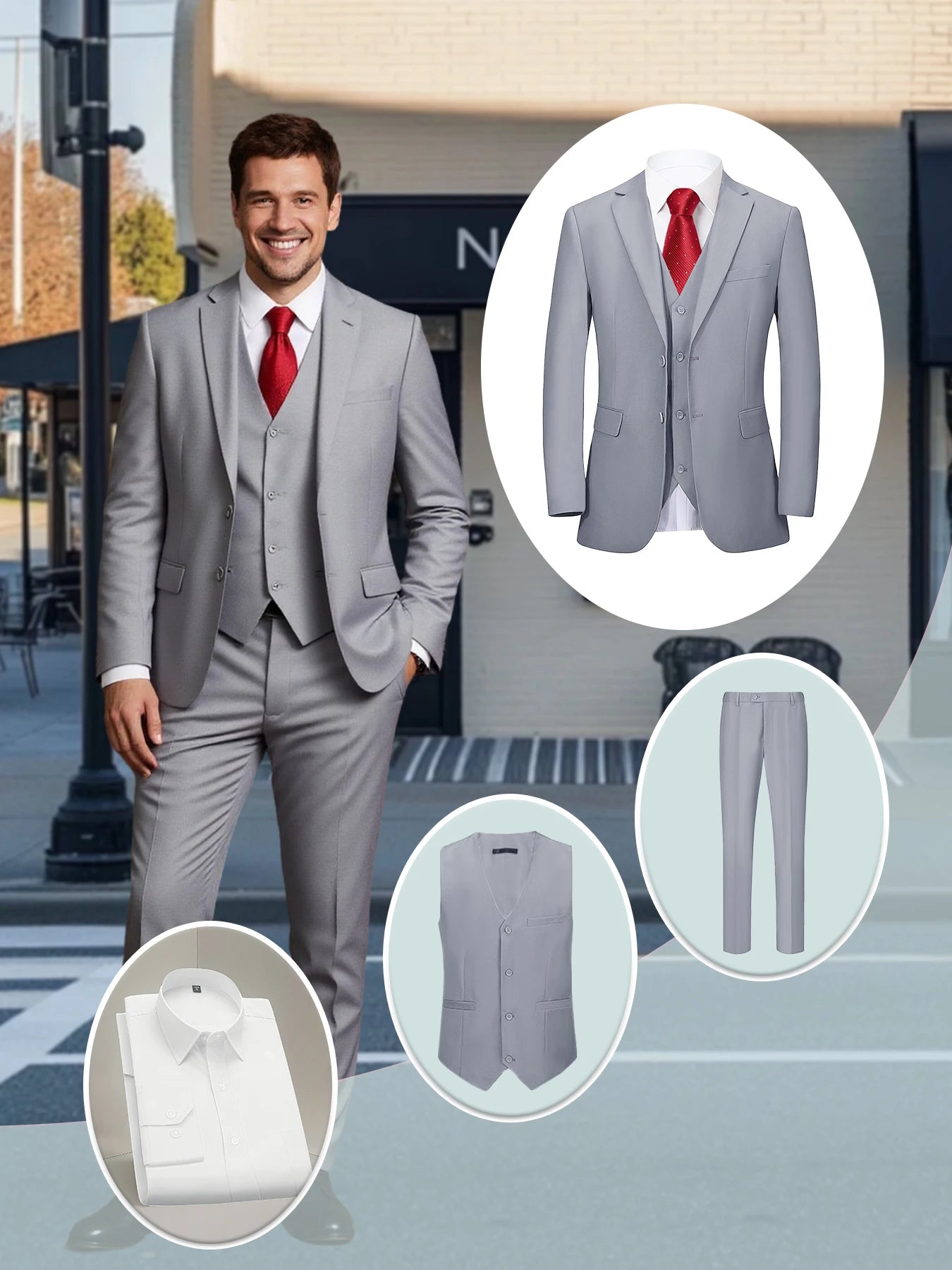 Four Piece Suit Set